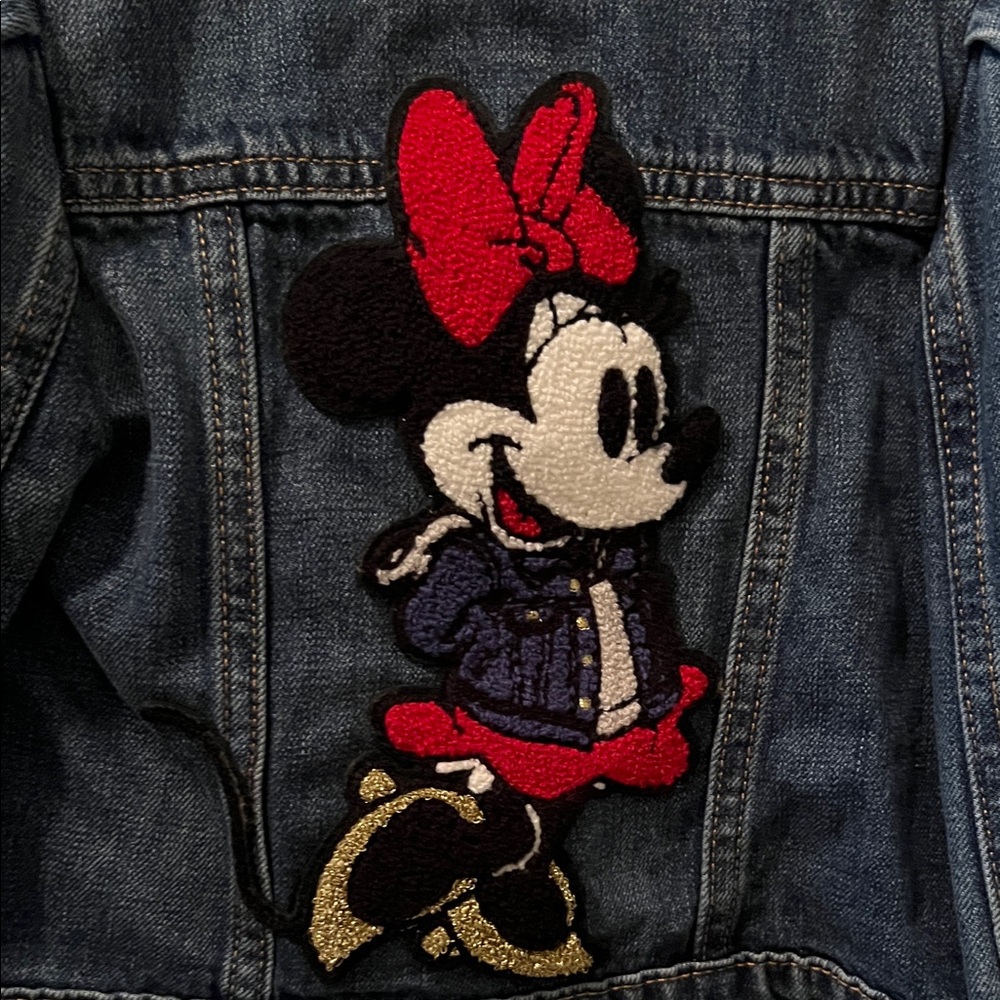 Gap x Disney Minnie Mouse Kids Denim Jacket Size 3 Years